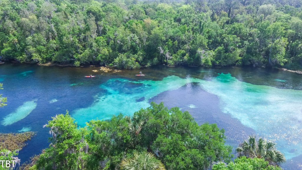 rainbow river dunnellon florida aerial