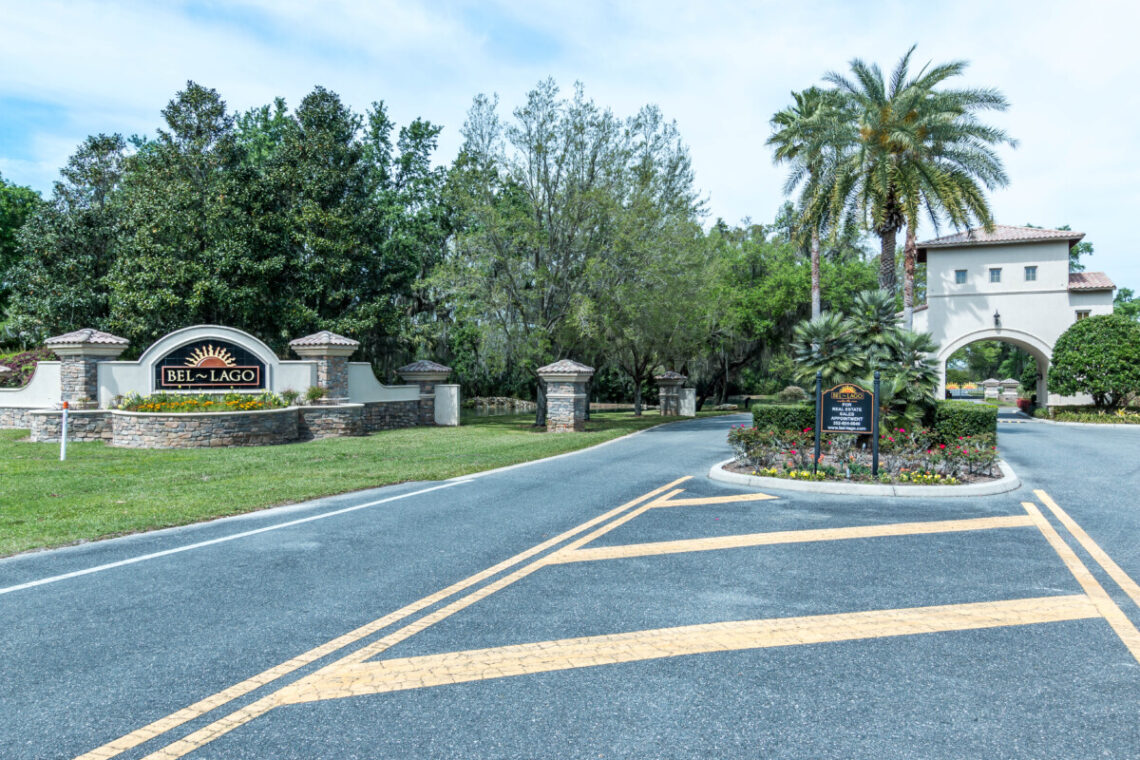 Bel Lago Dunnellon Florida community sign
