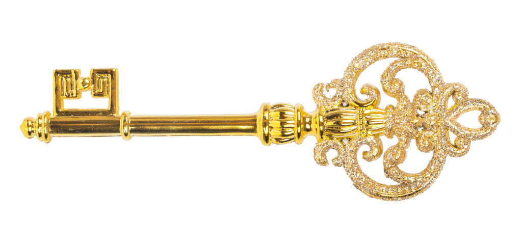 Gold Key to door