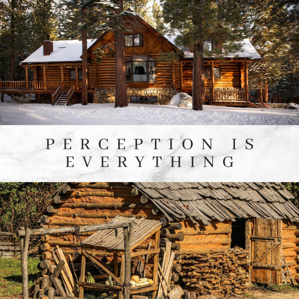 log cabin compared to fixer upper log home