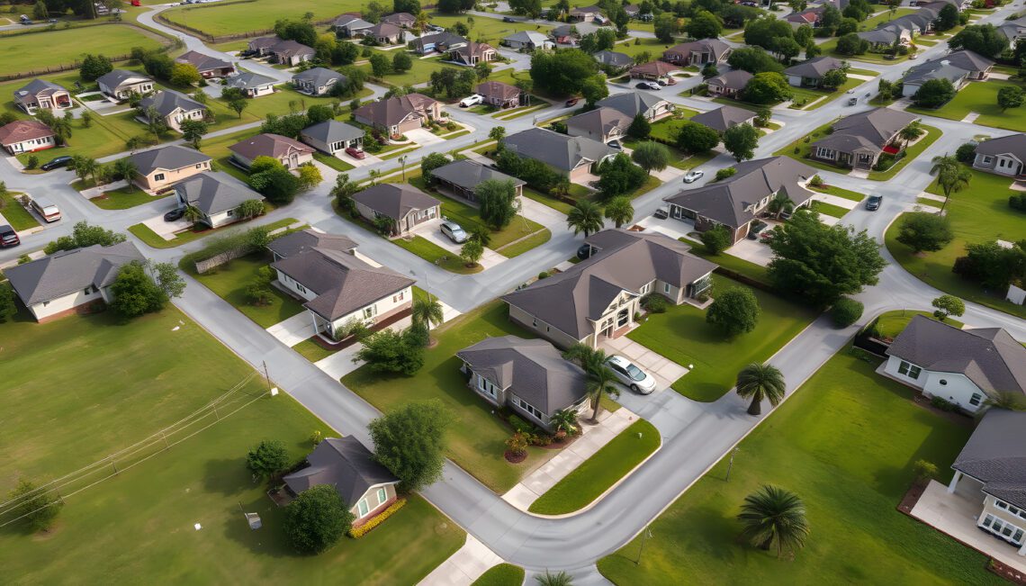 Florida housing market aerial