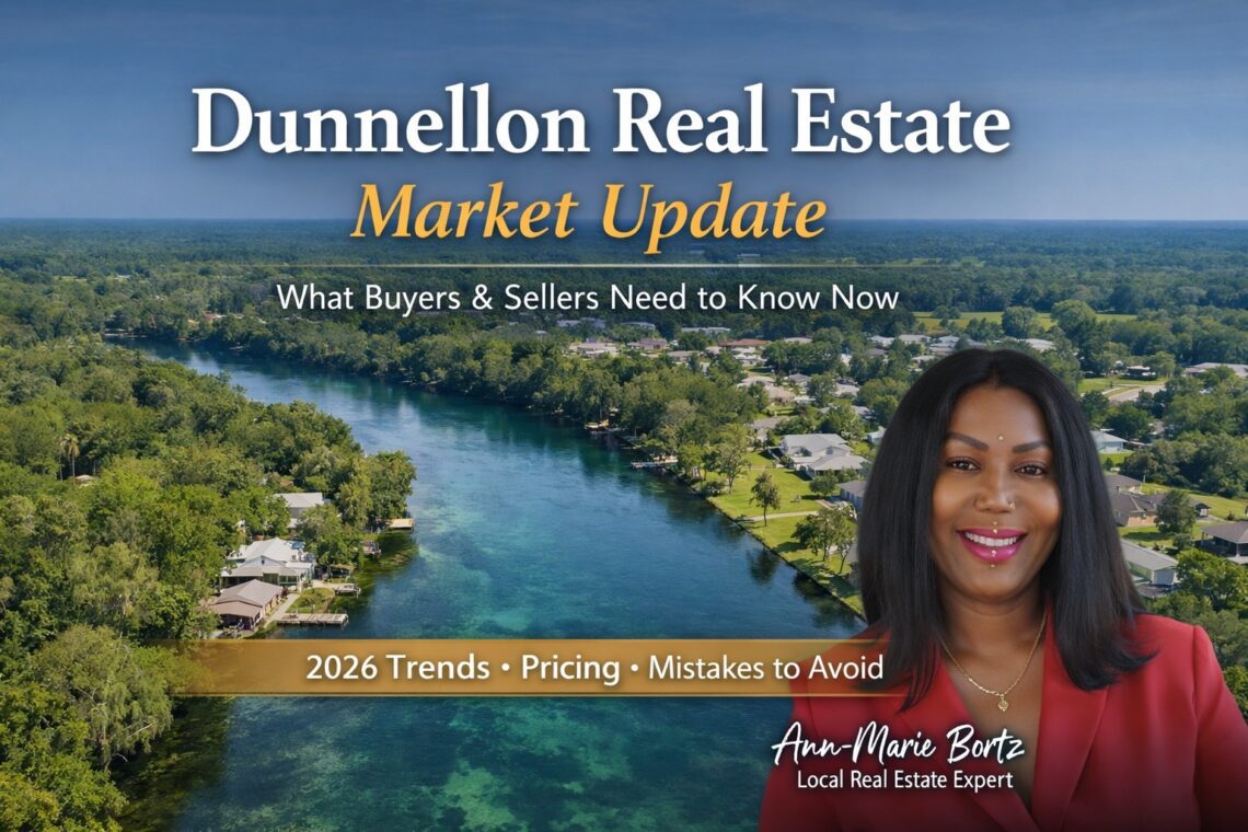 Dunnellon real estate market update showing homes along the Rainbow River and local neighborhood lifestyle